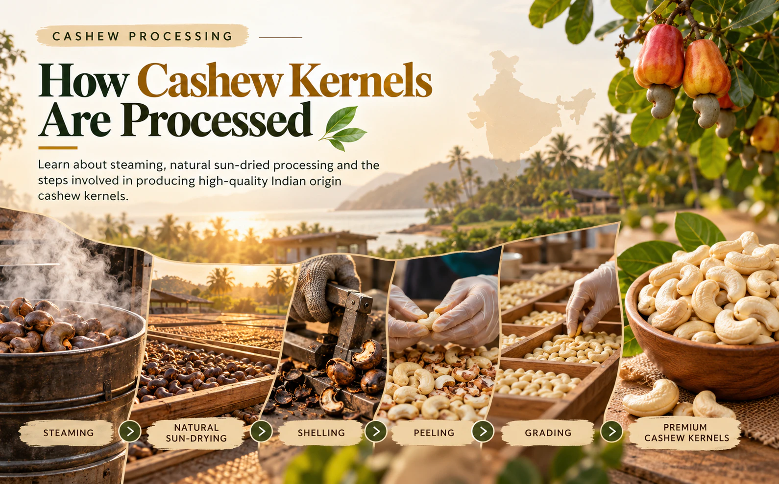 How Cashew Kernels Are Processed