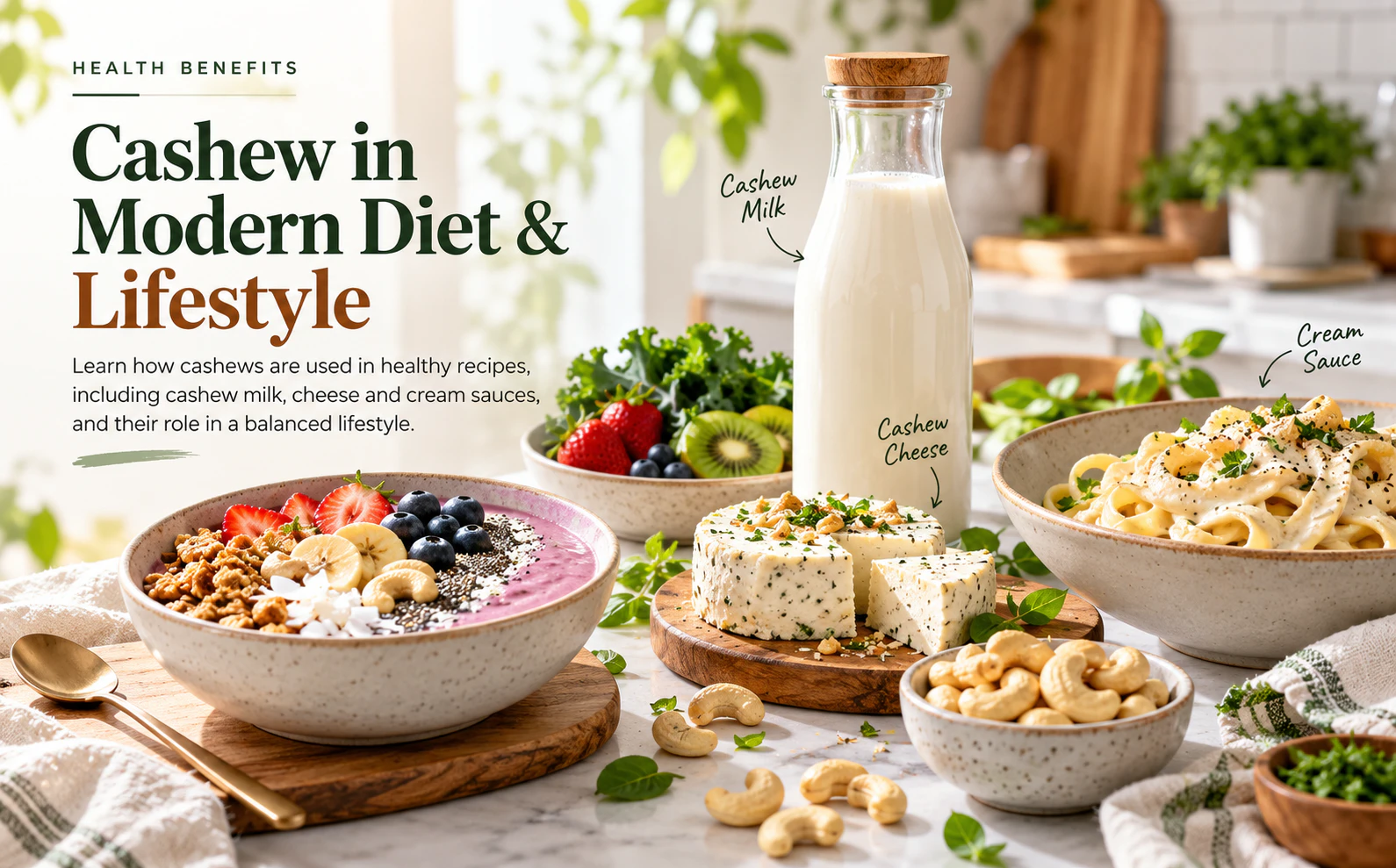 Cashew in Modern Diet and Lifestyle