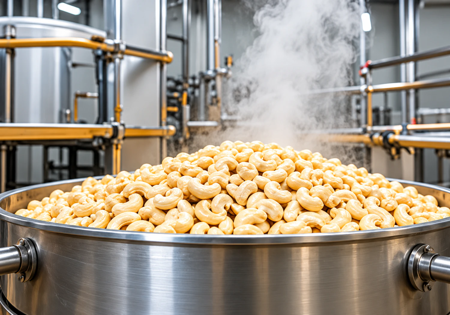 Steam Cashew Processing